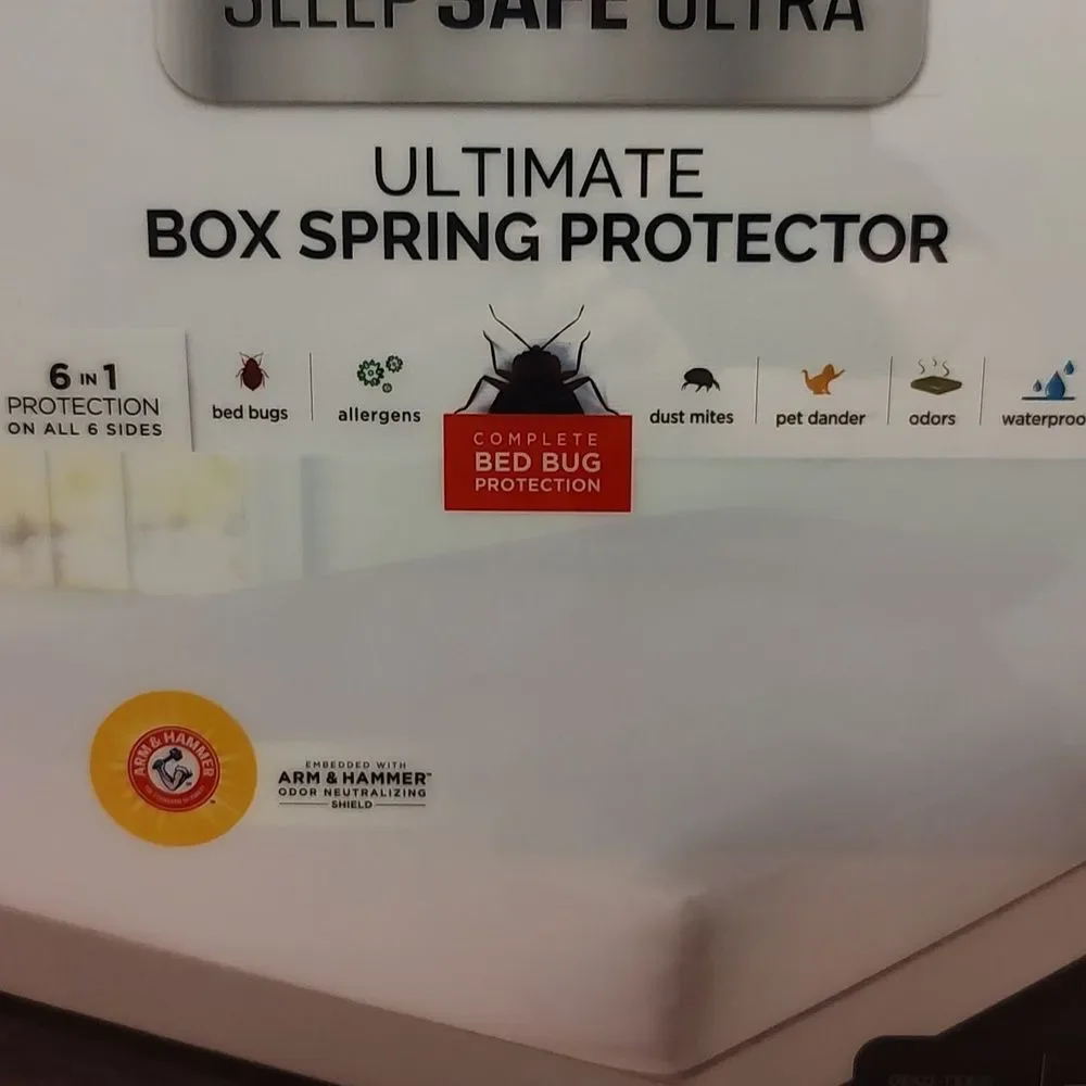 Sleep Safe Queen Box Spring Protector New